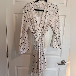 Mason Black Star Print Women's Robe